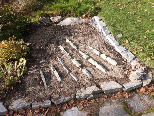 Nytt bed for steinplanter oktober 2023 Nytt bed for steinplanter oktober 2023